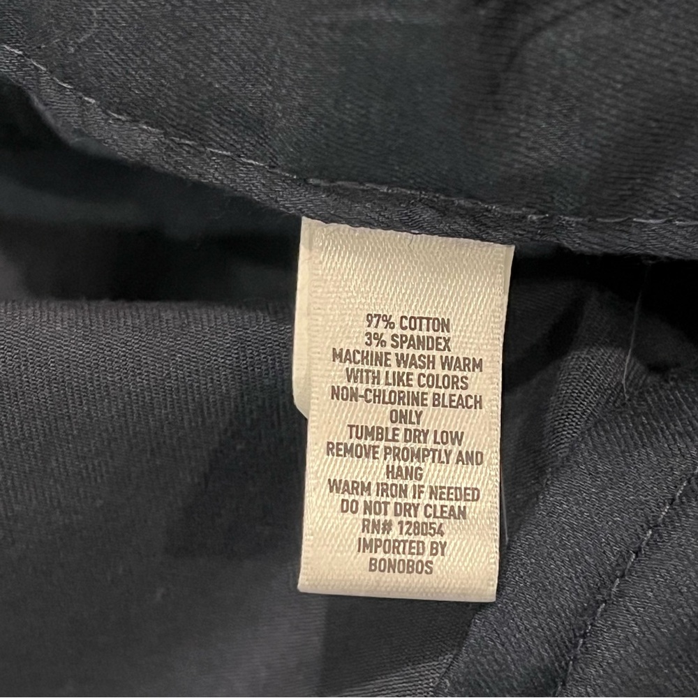 Bonobos Weekdays Warrior Slim Fit Dress Pants Monday Navy Blue 35x32 Stretch - Picture 12 of 16
